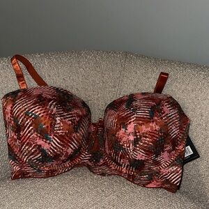 Elegant Multicolor Patterned Bra